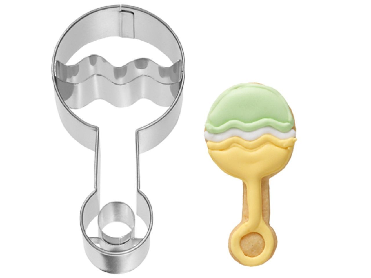 Plätzchen Ausstecher Babyrassel, 7,5 cm, Edelstahl Plätzchen Ausstecher Babyrassel, 7,5 cm, Edelstahl von Pati-Versand