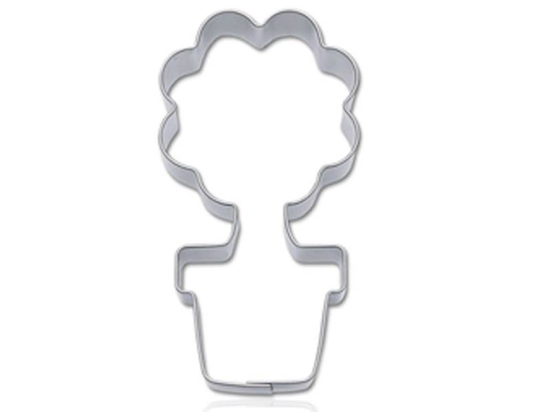 Plätzchen Ausstecher Blumentopf 7,5cm für Kekse von Pati-Versand