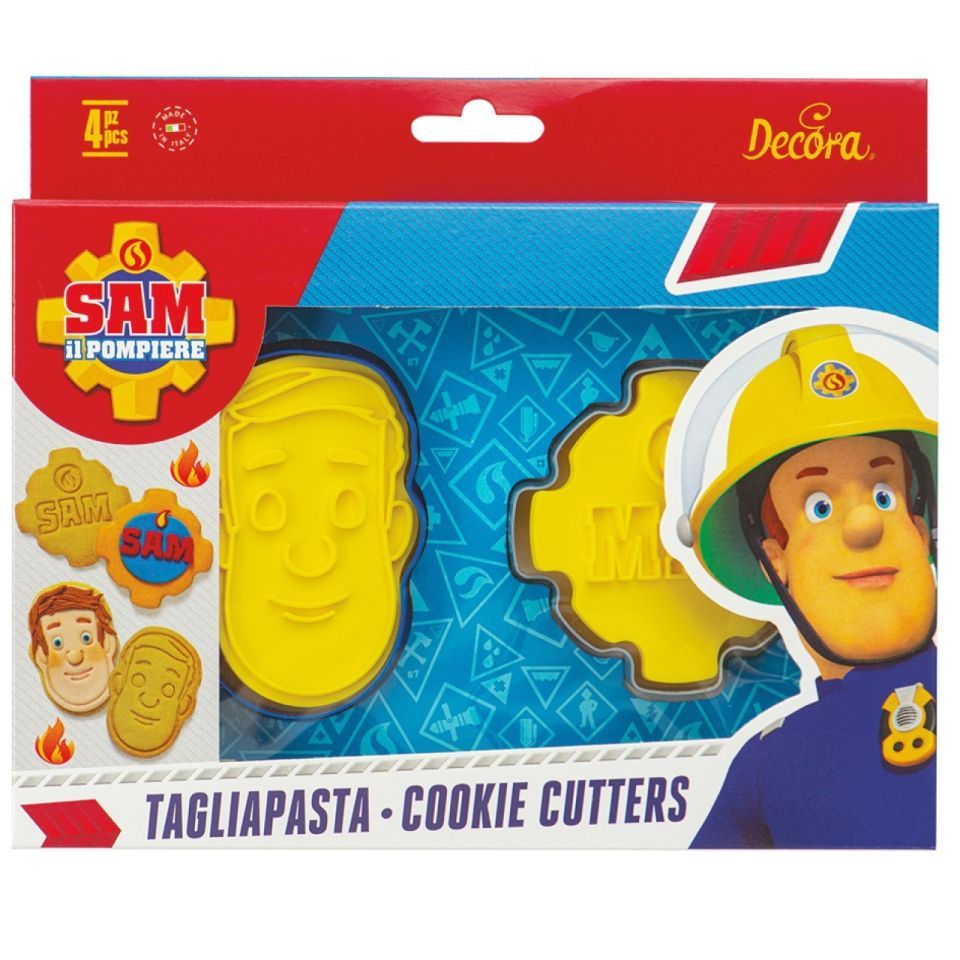Plätzchen Ausstecher Feuerwehrmann Sam 2 teilig Plätzchen Ausstecher Feuerwehrmann Sam 2 teilig von Pati-Versand