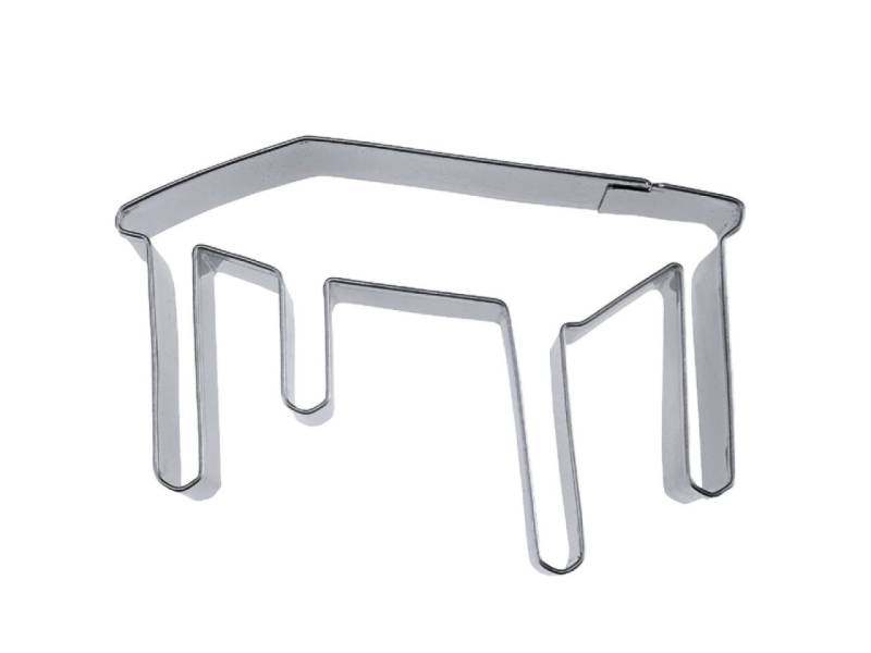 Plätzchen Ausstecher Tisch, Edelstahl, 7,5 cm von Pati-Versand