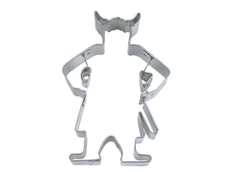 Plätzchen Ausstecher Wikinger 9 cm, Edelstahl von Pati-Versand