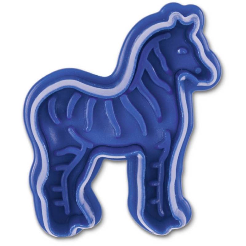 Plätzchen Ausstecher Zebra mit Auswerfer von Pati-Versand