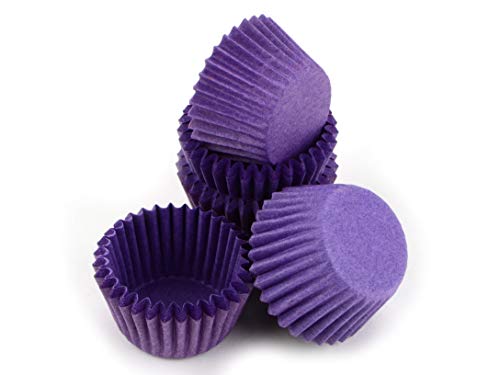 Pralinenkapseln 25mm violett 100 Stück von Pati-Versand