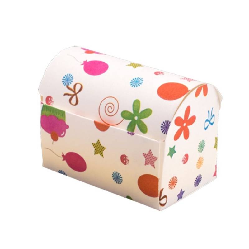 Pralinenschachtel Truhe und Backform Happy Birthday, 4 Stk. von Pati-Versand