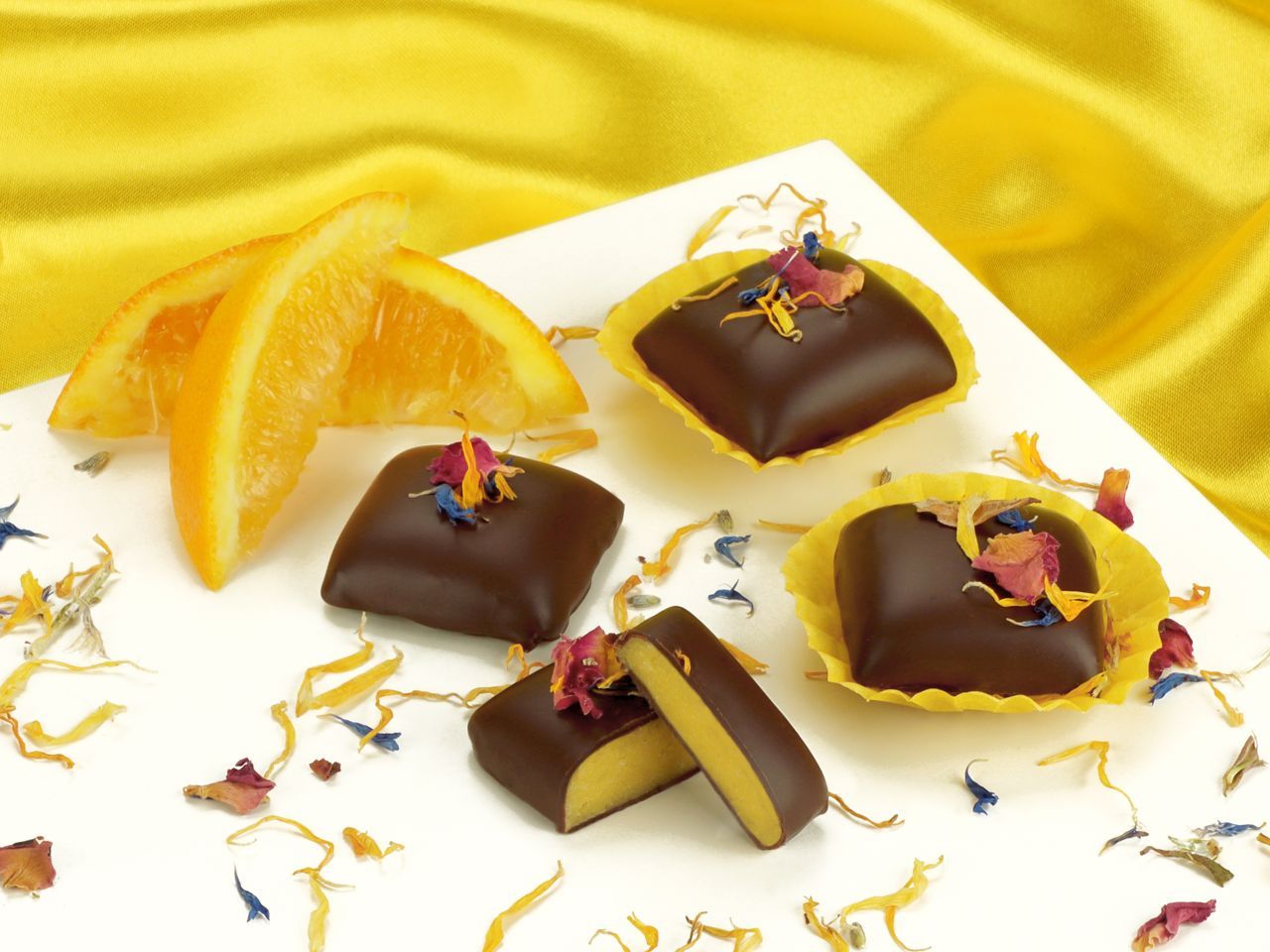 Pralinenset Orange Marzipan Bites von Pati-Versand