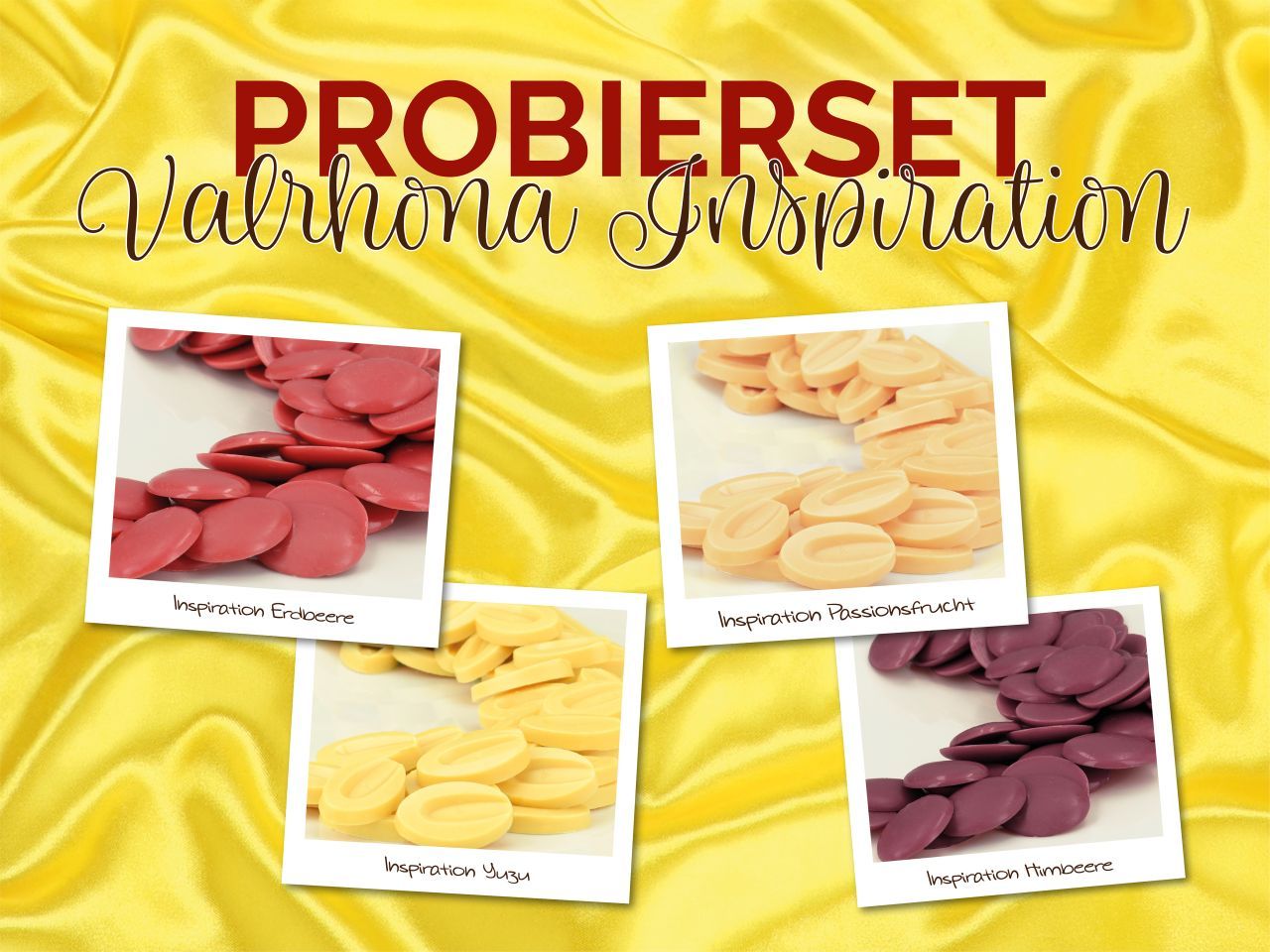 Probierset Valrhona Inspiration 4x20g=80g Probierset Valrhona Inspiration 4x20g=80g von Pati-Versand