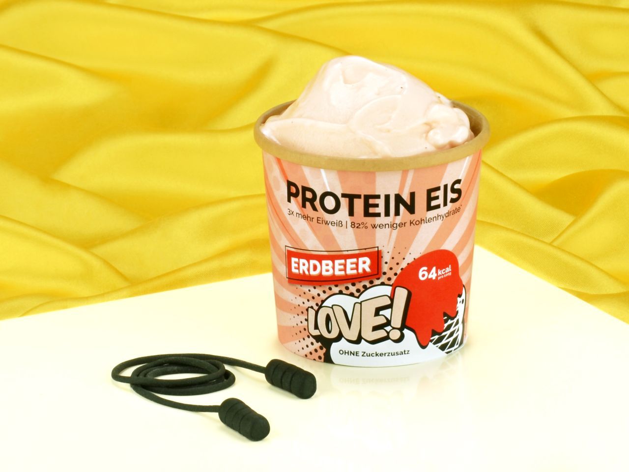 Protein Eis Erdbeere 65g von Pati-Versand