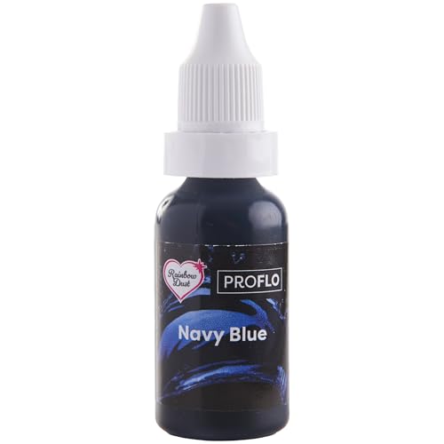 Rainbow Dust Flüssige Lebensmittelfarbe Airbrush marineblau 16ml von Pati-Versand