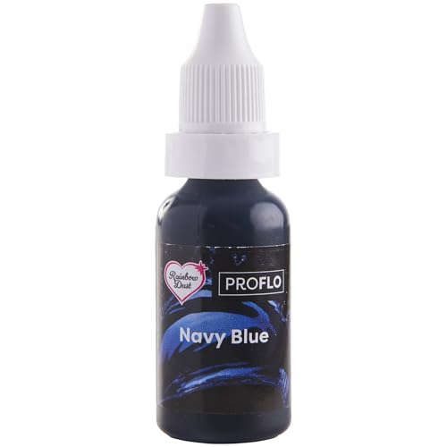 Rainbow Dust Flüssige Lebensmittelfarbe Airbrush marineblau 16ml von Rainbow Dust