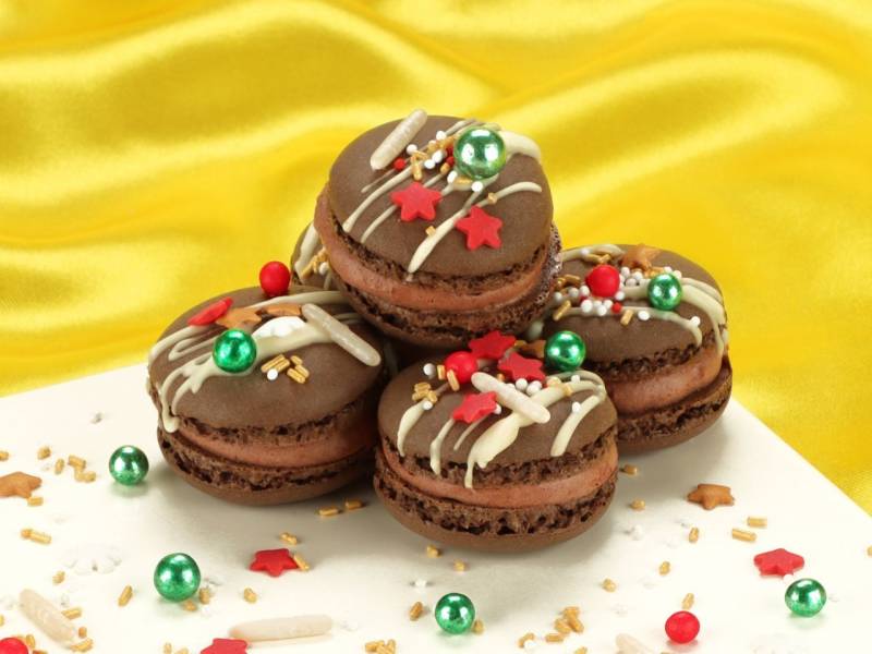Santa's Schoko-Macarons von Pati-Versand