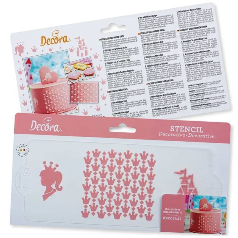 Schablone Prinzessin & Krone von Pati-Versand