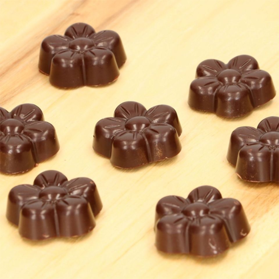 Schokolade Gießform Daisy für Lollies & Kuvertüre Schokolade Gießform Daisy für Lollies & Kuvertüre von Pati-Versand