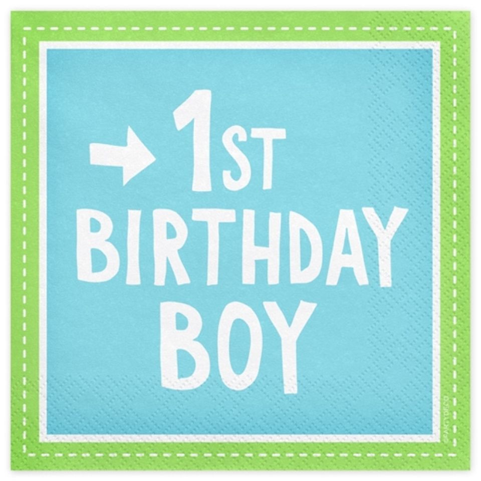 Servietten 1. Geburtstag Junge Servietten 1. Geburtstag Junge von Pati-Versand