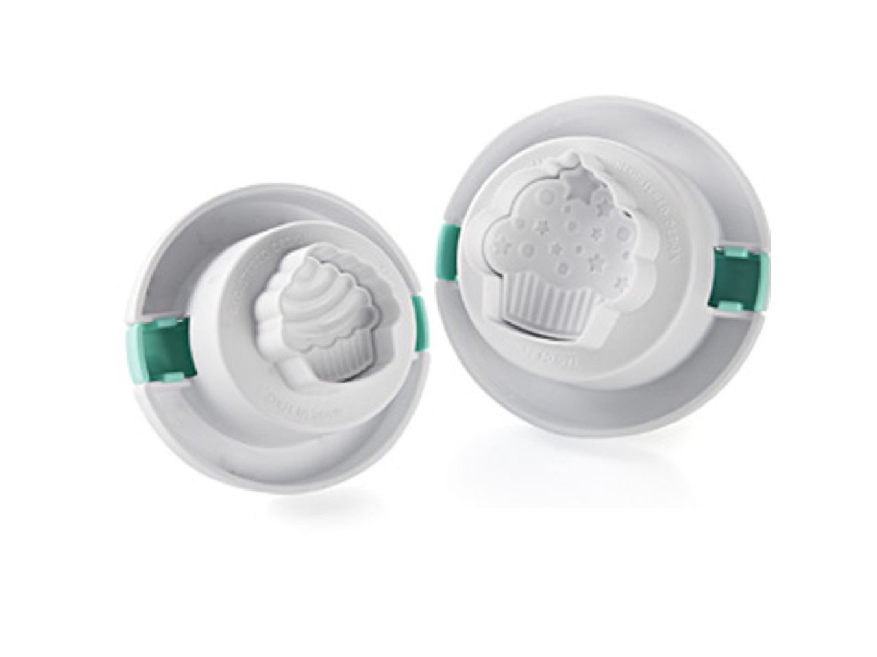 Silikomart 3D Fondant Präger Cupcakes 2er Set Silikomart 3D Fondant Präger Cupcakes 2er Set von Pati-Versand