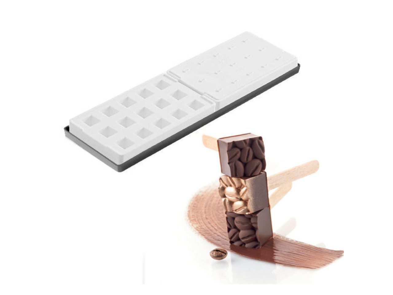 Silikomart Eisformen Mini Kube01 2x2cm inkl. Holzstiele Silikomart Eisformen Mini Kube01 2x2cm inkl. Holzstiele von Pati-Versand
