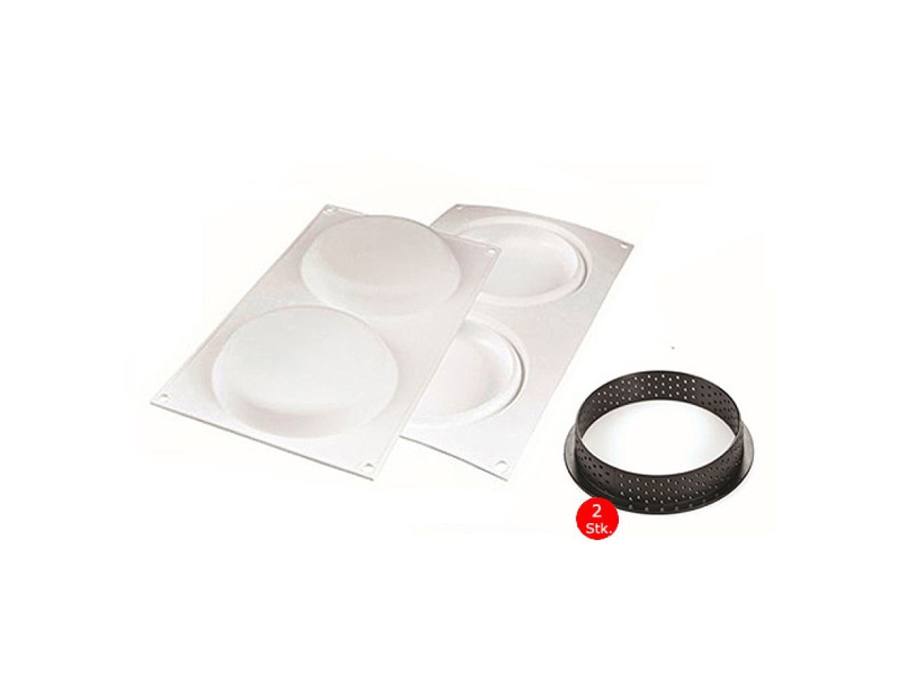 Silikomart Kit Tarte Ring Set 15 cm von Pati-Versand