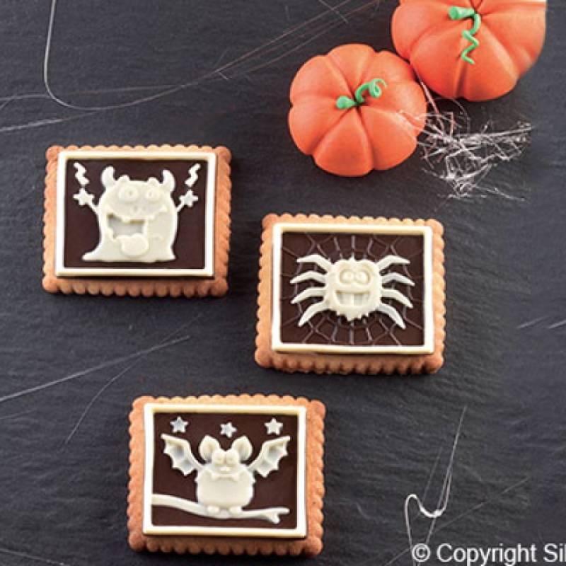 Silikomart Schokoladenform Halloween in Geschenkverpackung von Pati-Versand