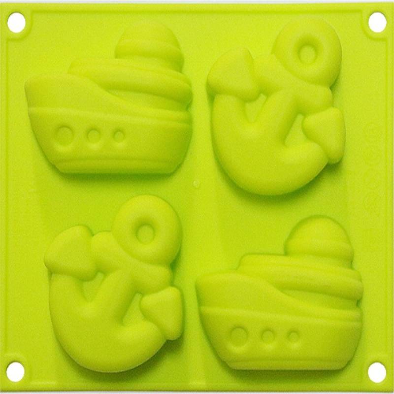 Silikomart Silikonform Happy Summer, 4 Muffins von Pati-Versand