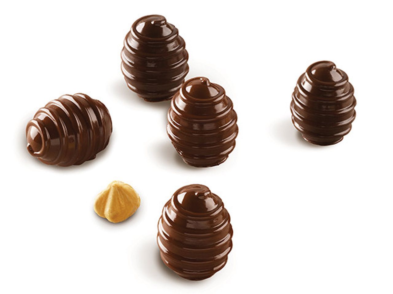 Silikon-Pralinenform Choco Spiral Silikon-Pralinenform Choco Spiral von Silikomart