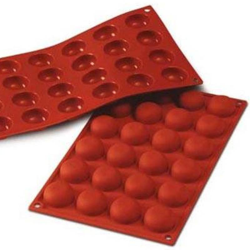 Silikonform Halbkugel, 24 Formen à 3,4 cm von Pati-Versand