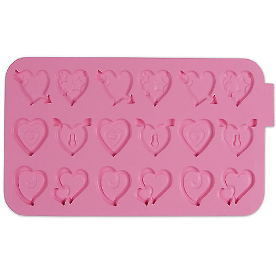 Städter Silikonform für Fondant & Schokolade Herzen 12x23 cm Städter Silikonform für Fondant & Schokolade Herzen 12x23 cm von Pati-Versand