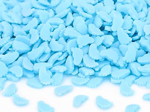 Streudekor Füßchen hellblau, 80g, Zuckerdekor Streudekor Füßchen hellblau, 80g, Zuckerdekor von Pati-Versand