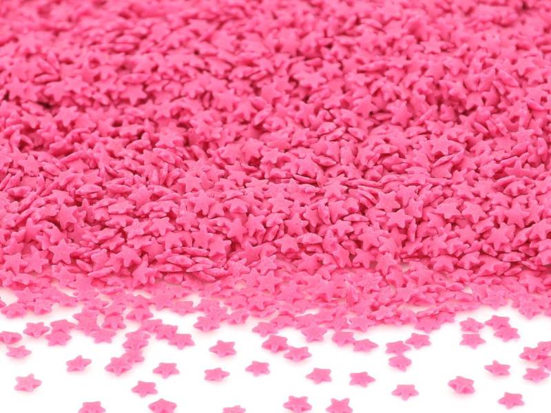 Streudekor Sterne mini pink 80g von Cake-Masters Basics