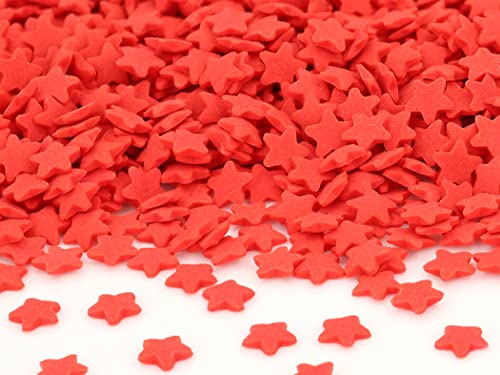 Streudekor Sterne rot, 80g, Zuckerdekor von Pati-Versand