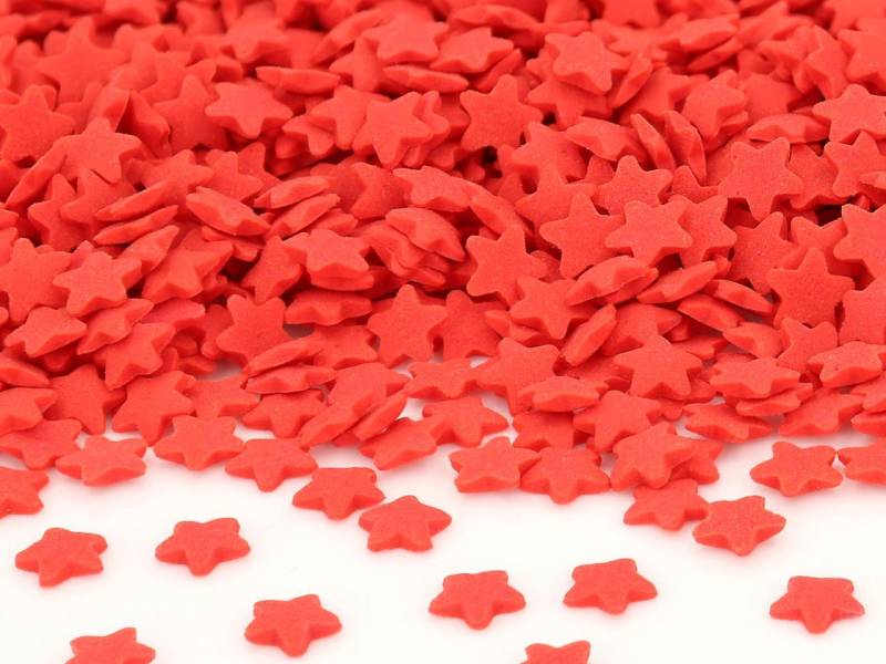 Streudekor Sterne rot 80g von Cake-Masters Basics