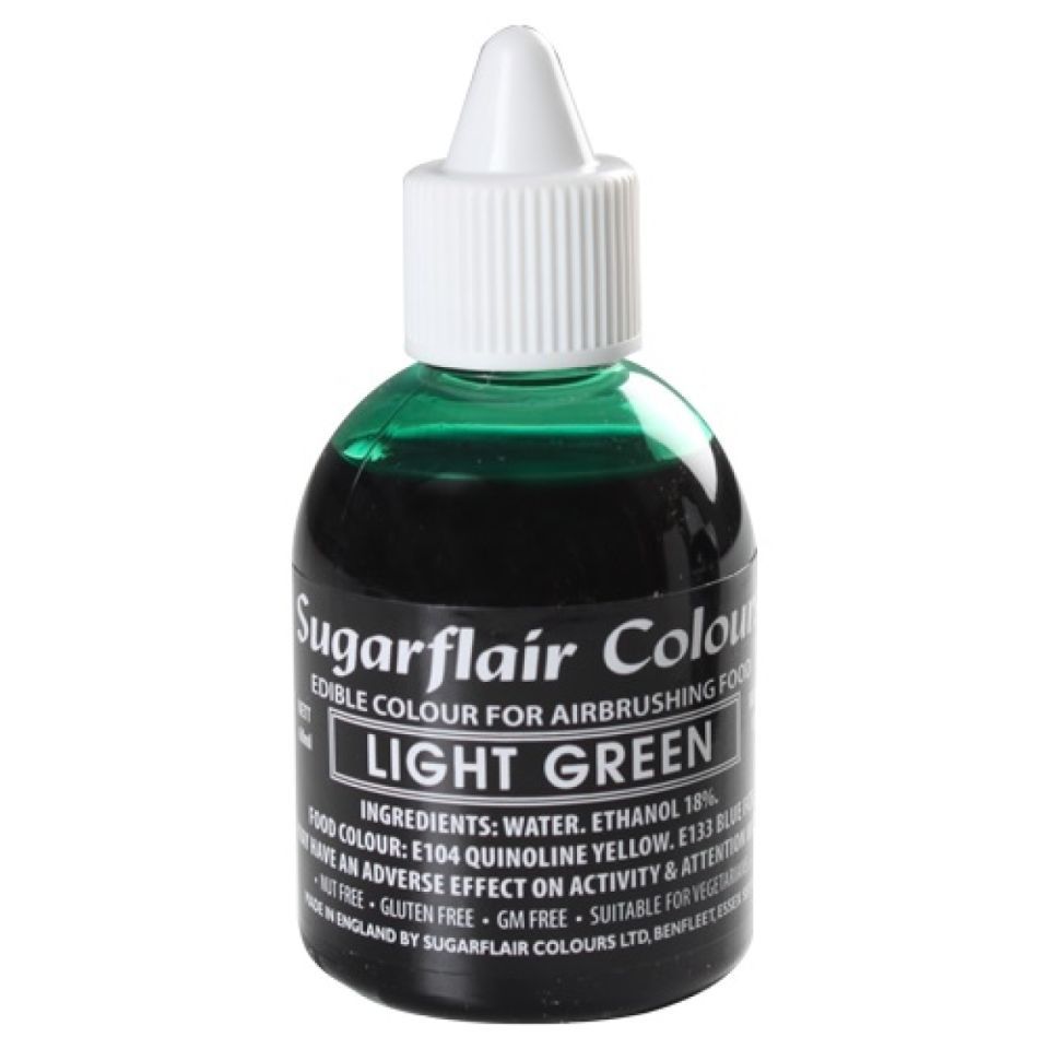 Sugarflair, Airbrush flüssige Lebensmittelfarbe 60 ml Hellgrün Sugarflair, Airbrush flüssige Lebensmittelfarbe 60 ml Hellgrün von Pati-Versand