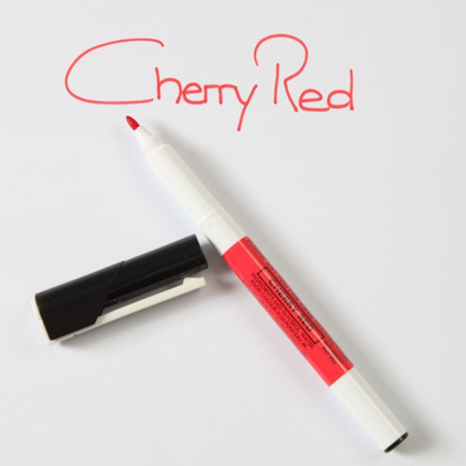 Sugarflair Lebensmittelfarbstift, Cherry Red, Rot von Pati-Versand