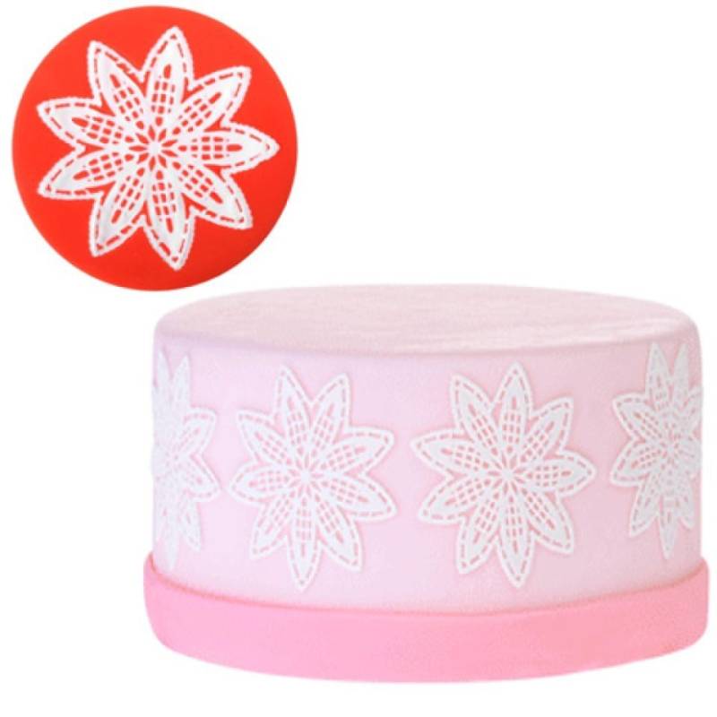 Sweet Lace Express Silikonform für essbare Spitze Budapest 8 cm von Pati-Versand