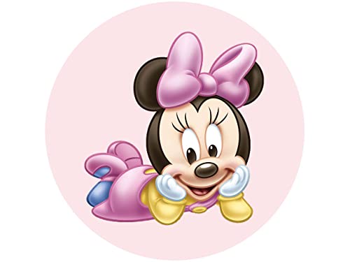 Tortenaufleger Baby Minnie Maus rosa, rund 20cm Fondantpapier PREMIUM Tortenaufleger Baby Minnie Maus rosa, rund 20cm Fondantpapier PREMIUM von Pati-Versand