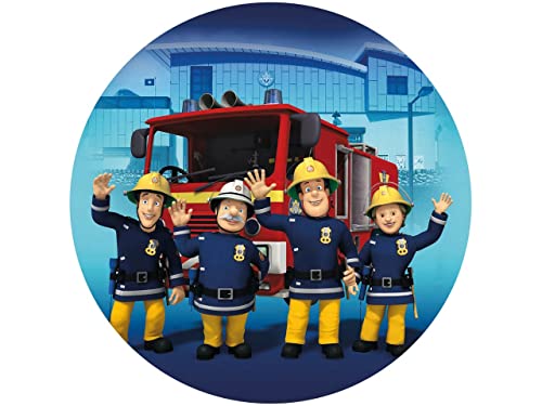 Tortenaufleger Feuerwehrmann Sam 2, rund 20cm Fondantpapier PREMIUM Tortenaufleger Feuerwehrmann Sam 2, rund 20cm Fondantpapier PREMIUM von Pati-Versand