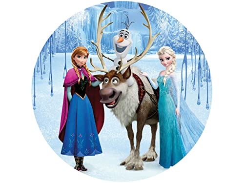 Tortenaufleger Frozen Anna, Elsa, Olaf und Sven, rund 20cm Fondantpapier PREMIUM Tortenaufleger Frozen Anna, Elsa, Olaf und Sven, rund 20cm Fondantpapier PREMIUM von Pati-Versand