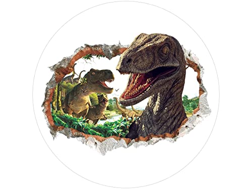 Tortenaufleger Jurassic World 6, rund 20cm Fondantpapier PREMIUM von Pati-Versand