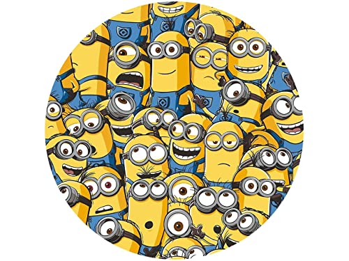Tortenaufleger Minions, rund 20cm Fondantpapier PREMIUM Tortenaufleger Minions, rund 20cm Fondantpapier PREMIUM von Pati-Versand