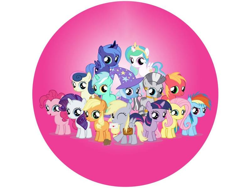 Tortenaufleger My little Pony pink 2, rund 20cm von Pati-Versand