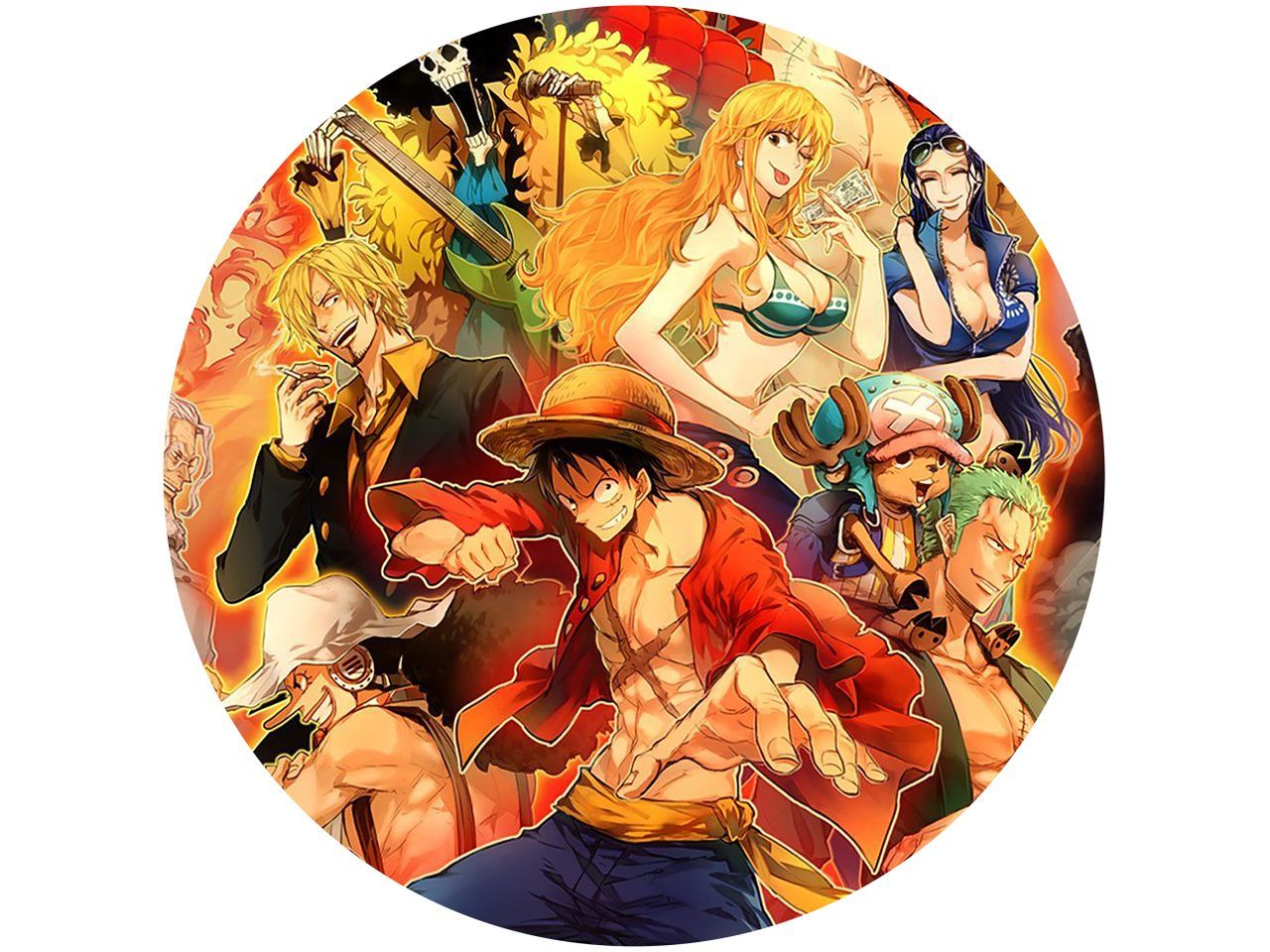 Tortenaufleger One Piece, rund 20cm von Pati-Versand