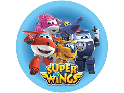 Tortenaufleger Super Wings, rund 20cm Fondantpapier PREMIUM von Pati-Versand