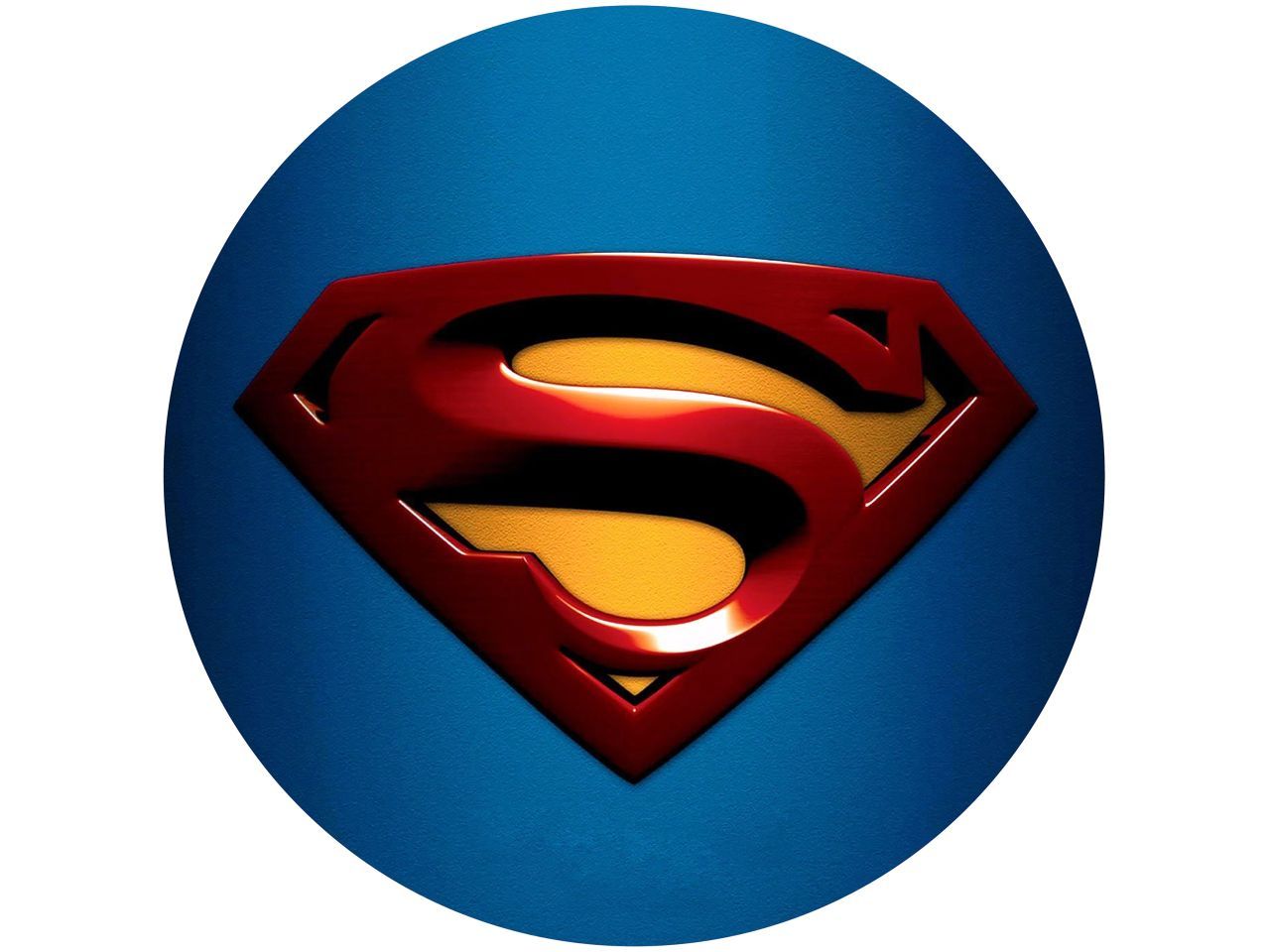 Tortenaufleger Superman Logo 2, rund 20cm Tortenaufleger Superman Logo 2, rund 20cm von Pati-Versand