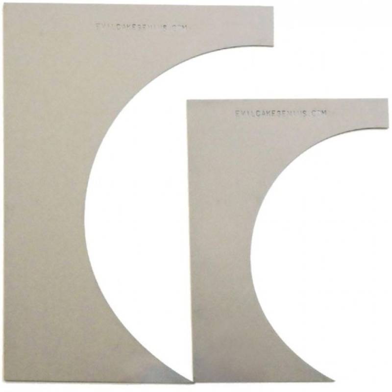 Tortenkamm Set Rund, 15 und 20 cm von Pati-Versand