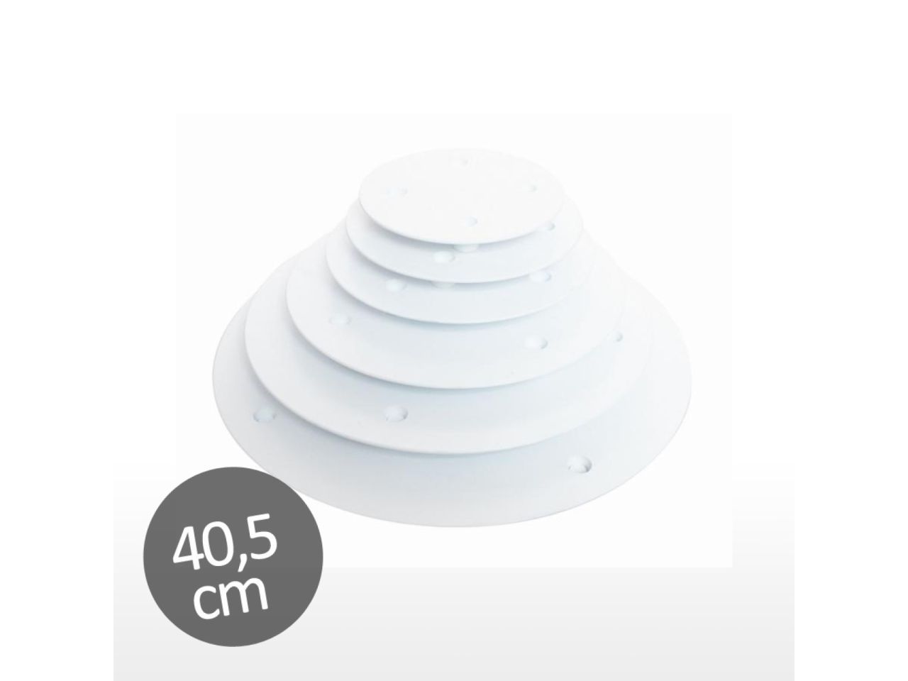 Tortenplatte glatt 40,5cm (Stecksystem) von Pati-Versand