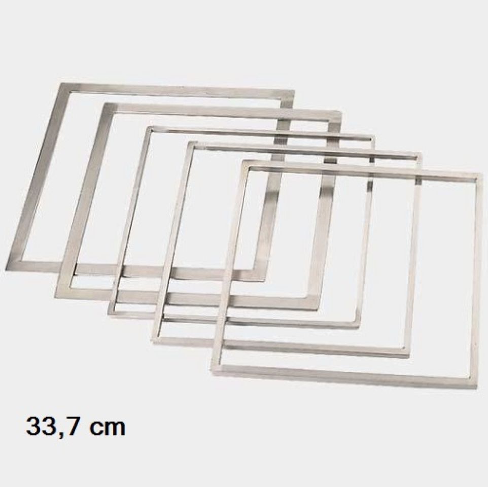 Tortenrahmen zum Ebnen, Jaconde flach 5 mm 33,7x33,7 cm Tortenrahmen zum Ebnen, Jaconde flach 5 mm 33,7x33,7 cm von Pati-Versand