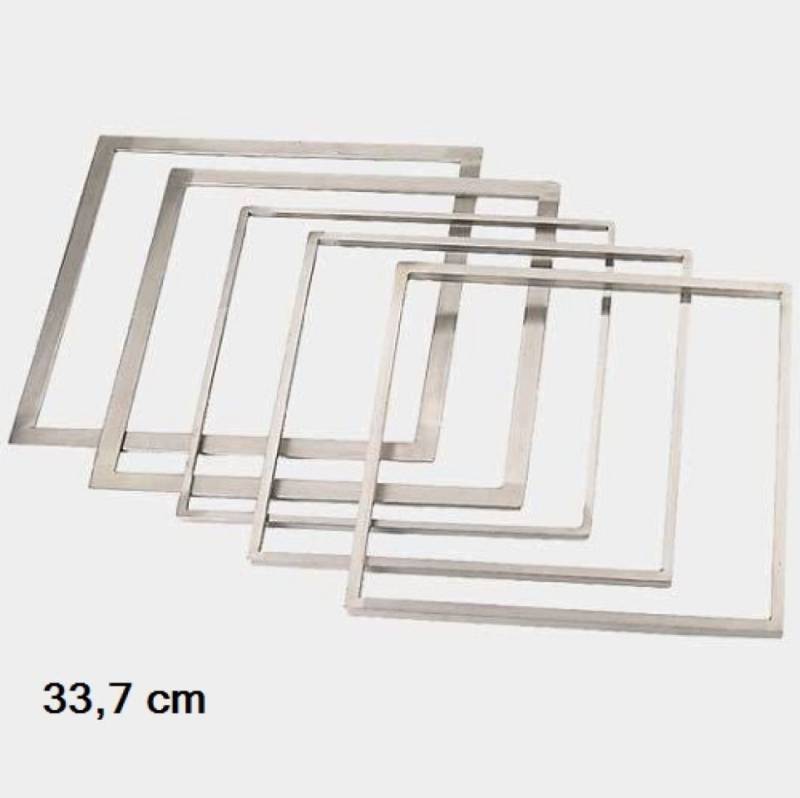 Tortenrahmen zum Ebnen, Jaconde flach 5 mm 33,7x33,7 cm von Pati-Versand