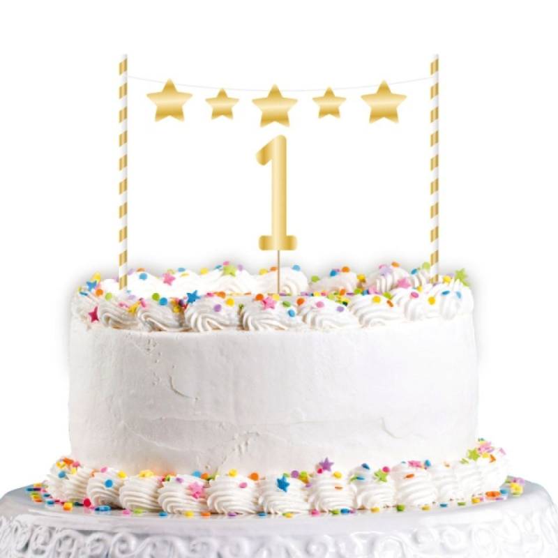 Tortentopper Girlande 1. Geburtstag von Pati-Versand