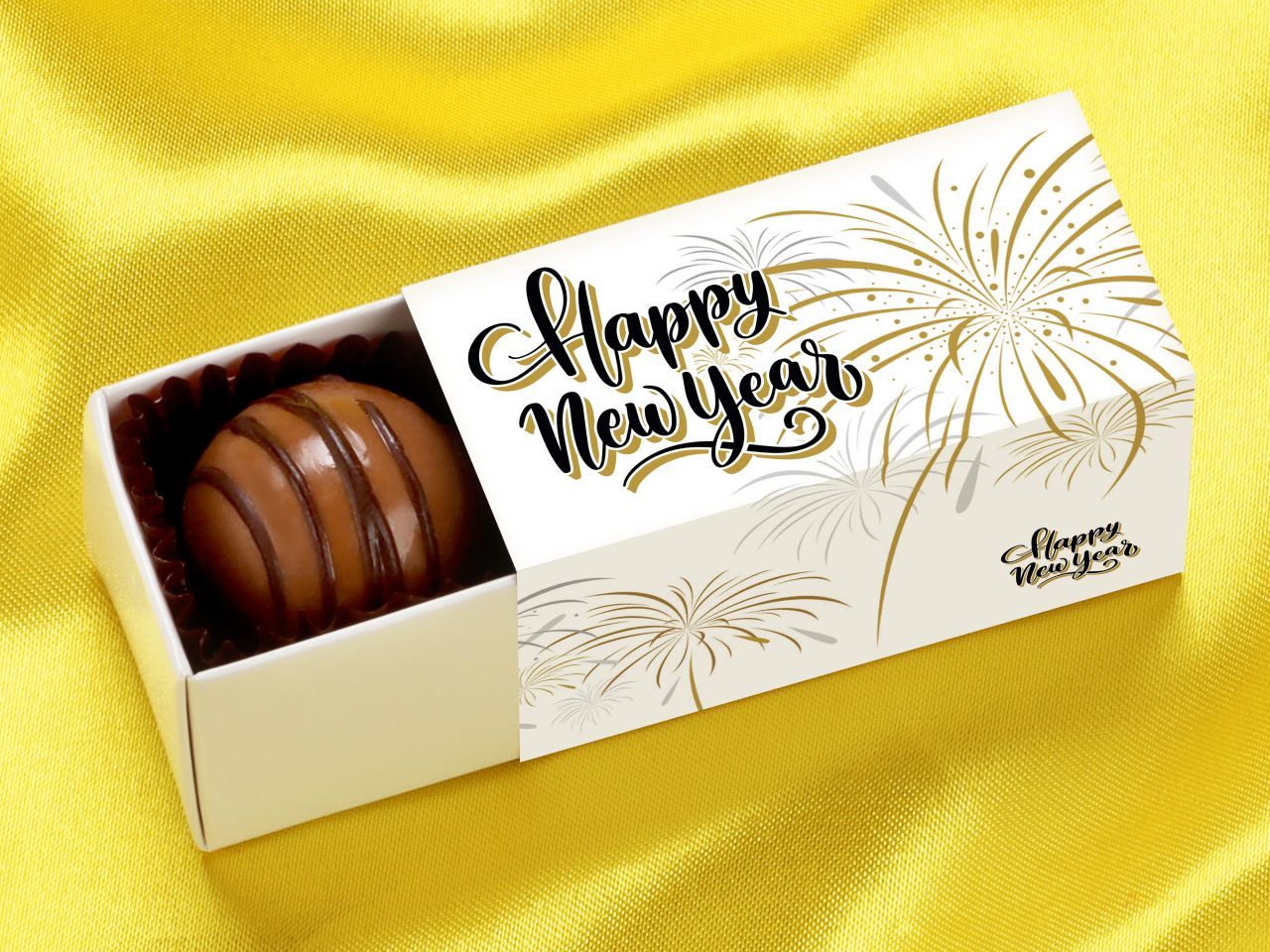 Trüffelstange für 2 Trüffel, Happy New Year Trüffelstange für 2 Trüffel, Happy New Year von Pati-Versand