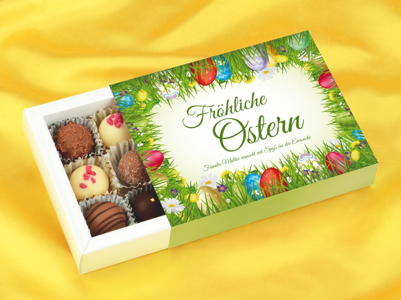 Trüffelverpackung für 12 Trüffel, individuell, Ostern 3 Trüffelverpackung für 12 Trüffel, individuell, Ostern 3 von Pati-Versand