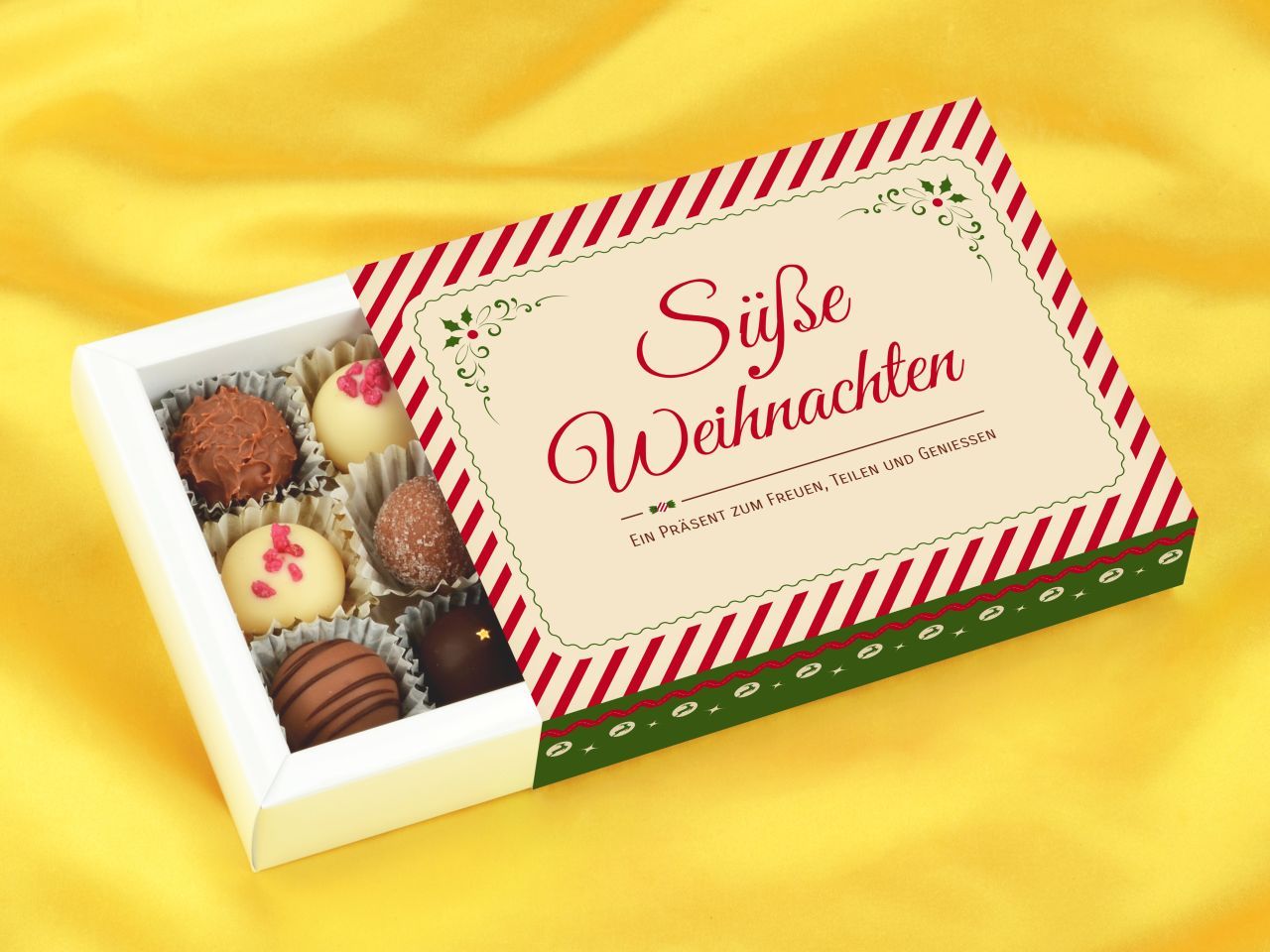 Trüffelverpackung für 12 Trüffel, individuell, Weihnachten 1 von Pati-Versand