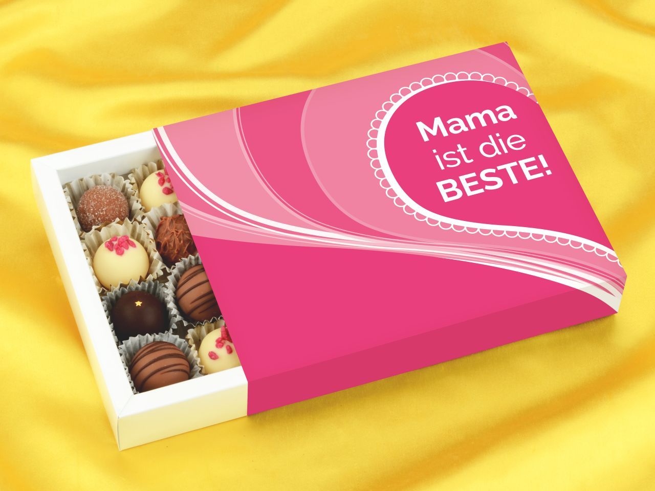 Trüffelverpackung für 20 Trüffel, Mama ist die BESTE von Pati-Versand